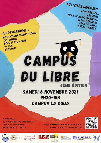 Affiche Campus du libre 2021