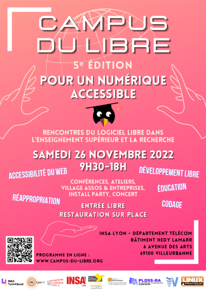 Affiche Campus du libre 2022