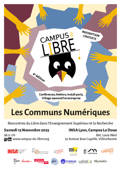 Affiche Campus du libre 2025